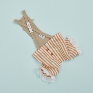 燕子萌宠屋韩国代购Louisdog小型猫狗蝴蝶结背带裤