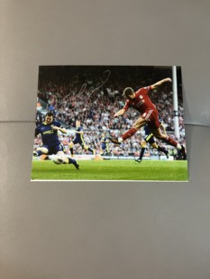 杰拉德亲笔签名十寸大照片