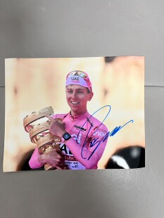 波加查亲笔签名十寸大照片 环法车手
