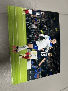 福登亲笔签名十寸大照片 英格兰球星