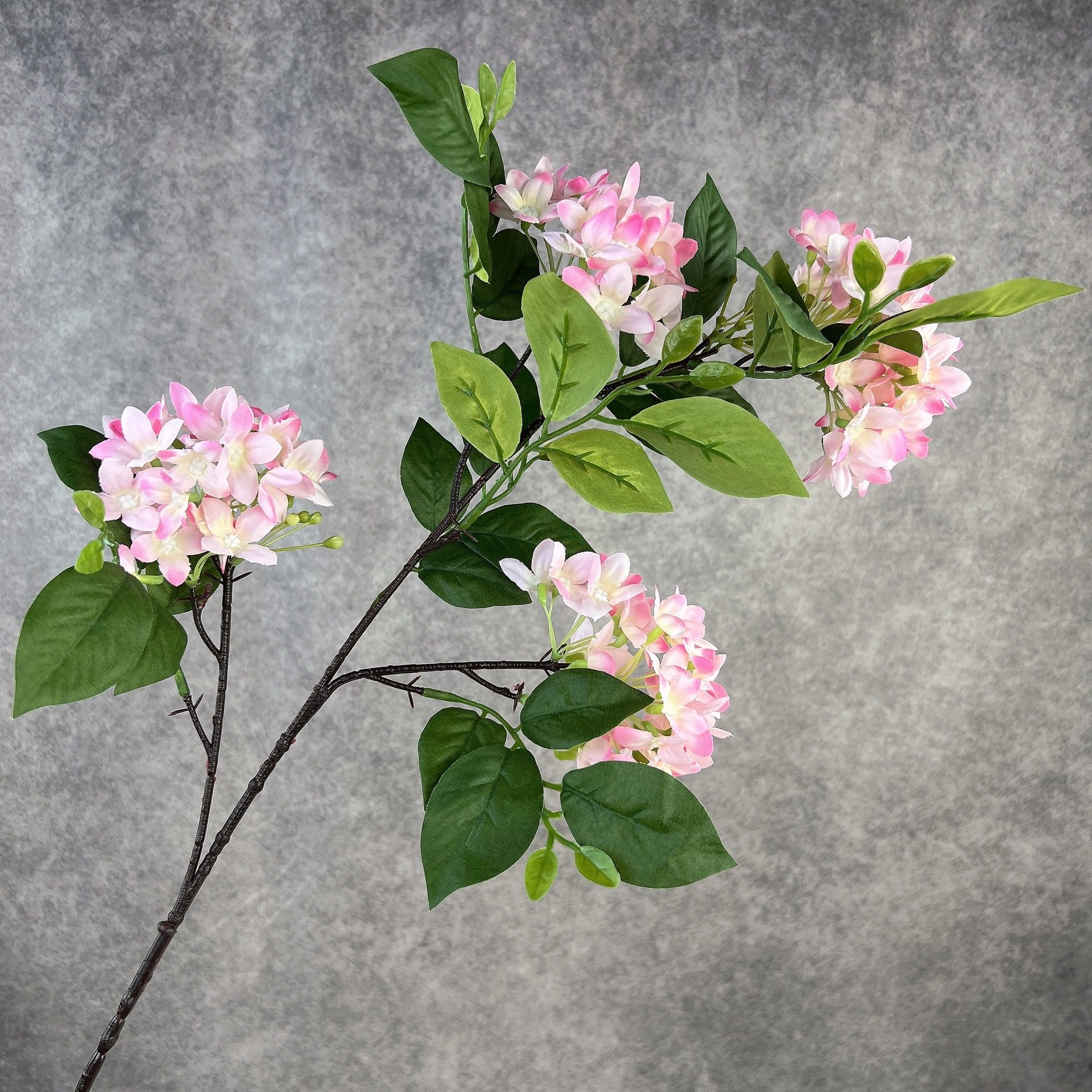 高仿真花三叉丁香花假花园林装饰造景盆景酒店样品房餐厅花瓶插花