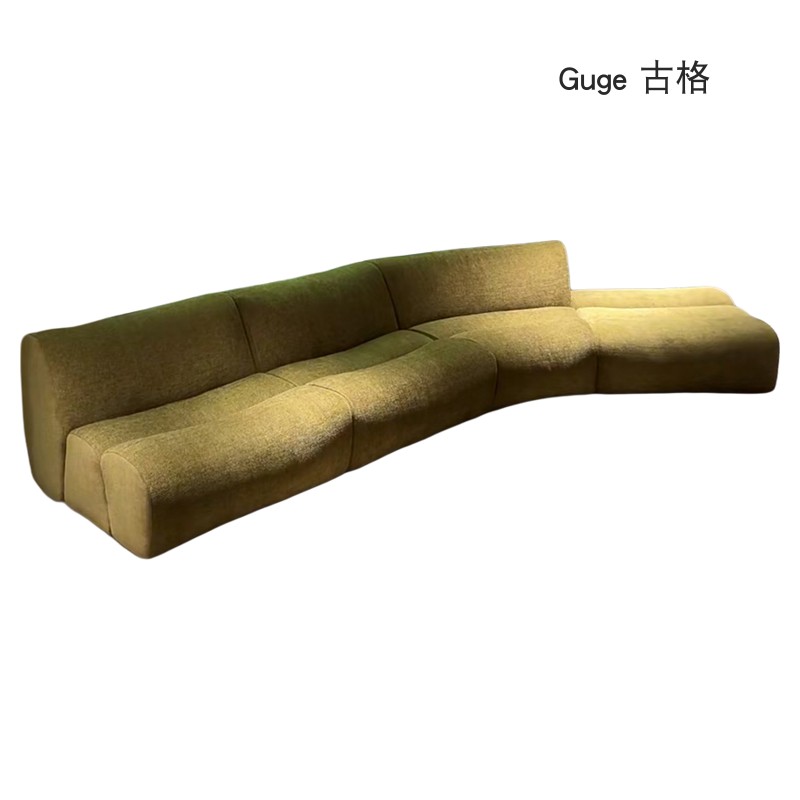Guge 古格 |  意式Poliform竹节Ernest别墅大平层弧形模块沙发
