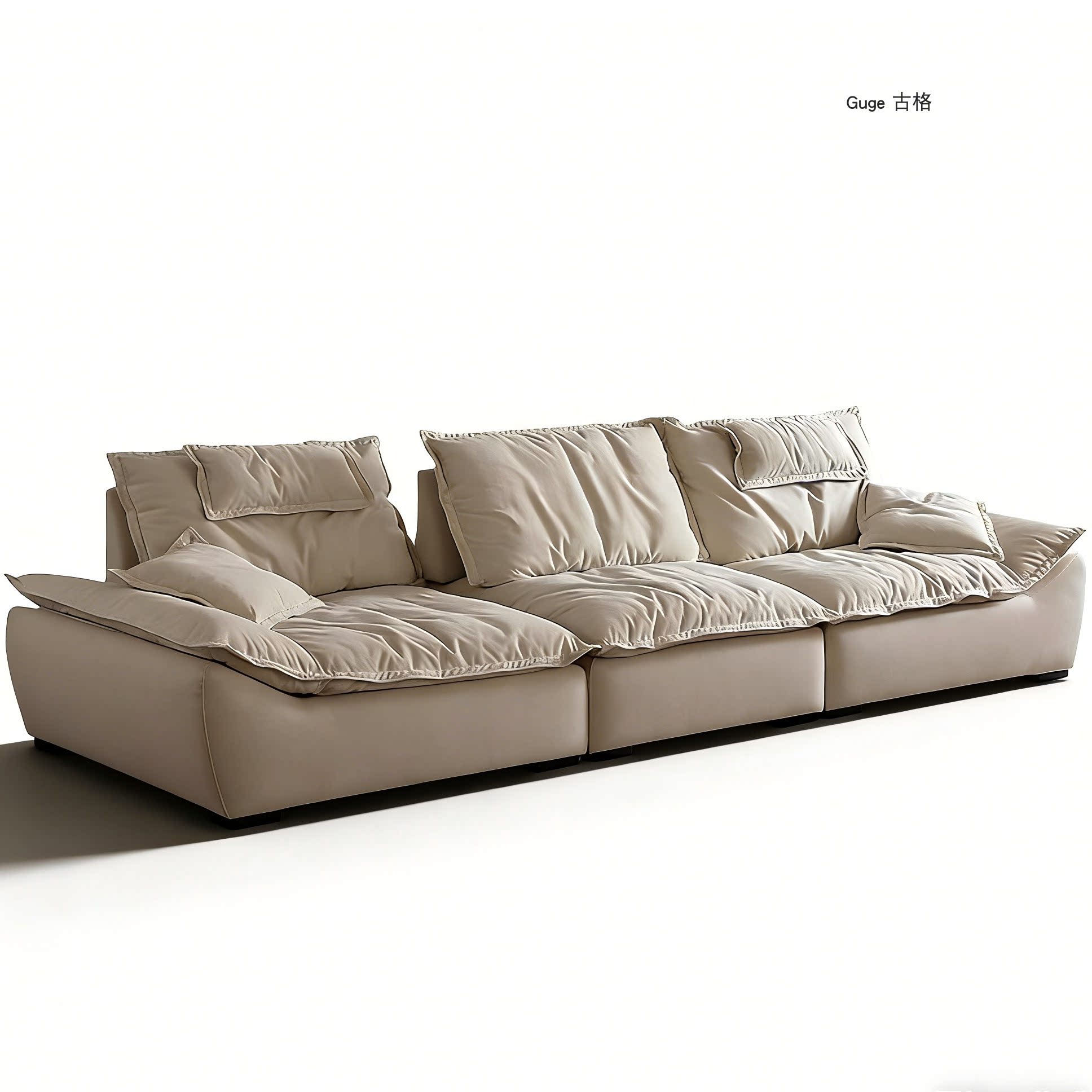 Guge 古格 | 大帆船沙发法式直排防磨防刮防猫抓可拆洗磨砂布沙发,住宅家具,布艺沙发,淘宝优惠券,粉丝福利购,淘宝优惠卷