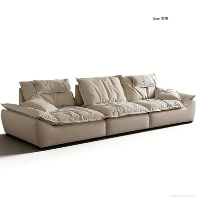 Guge 古格 | 大帆船沙发法式直排防磨防刮防猫抓可拆洗磨砂布沙发