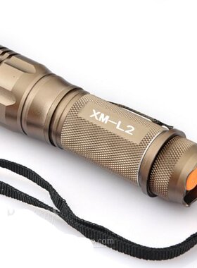 L2军强光手电筒26650可充电T6远射5000变焦户外家用LED超亮氙气灯