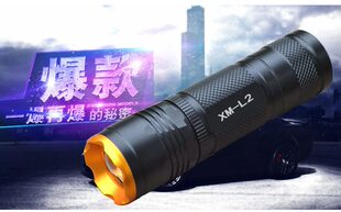 强光手电筒L2迷你变焦26650充电家用户外骑行led超亮防水氙气照明