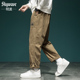 复古休闲裤 裤 男士 美式 直筒宽松大码 日系潮牌运动工装 潮流阔腿裤 子