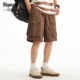 轻薄冰丝短裤 裤 男凉感透气宽松五分裤 休闲多口袋速干工装 美式 夏季