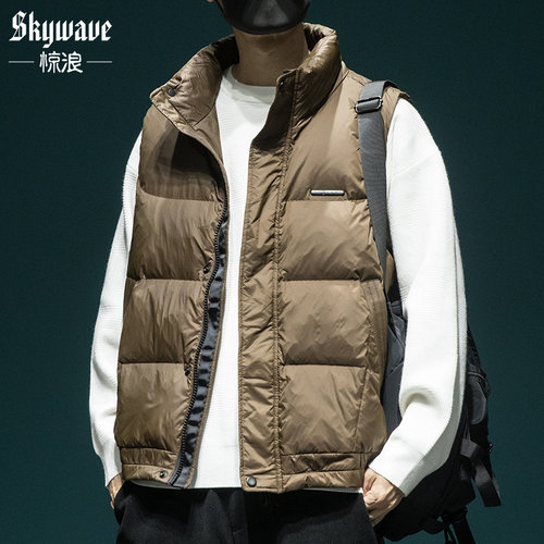 美式羽绒马甲男坎肩情侣外套