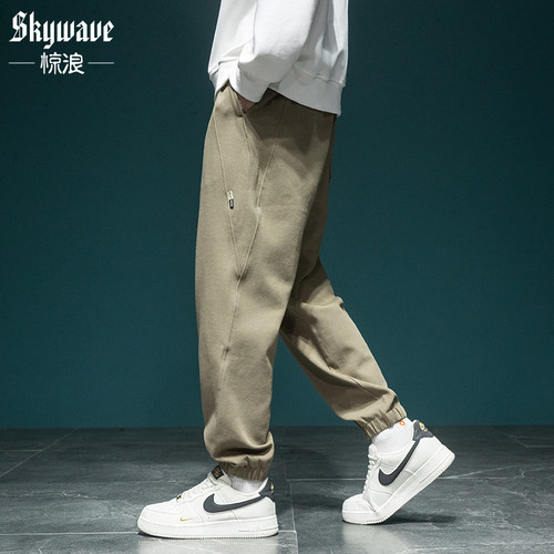 日系运动卫裤宽松休闲裤