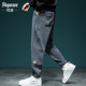 束脚卫裤 高端雪尼尔休闲裤 潮牌宽松加肥加大运动裤 子大码 男士 秋季