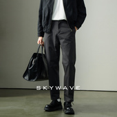 轻熟风商务通勤微宽松小直筒长裤 惊浪棉弹舒适简约百搭男士 休闲裤