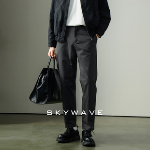 轻熟风商务通勤微宽松小直筒长裤 惊浪棉弹舒适简约百搭男士 休闲裤