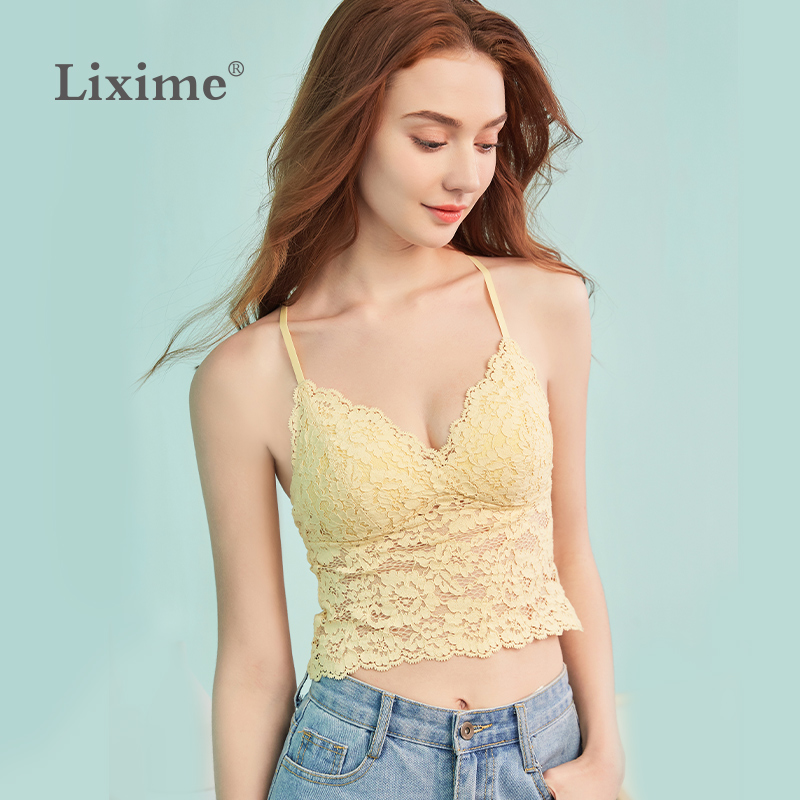 林夕梦如嫣法式轻薄文胸抹胸