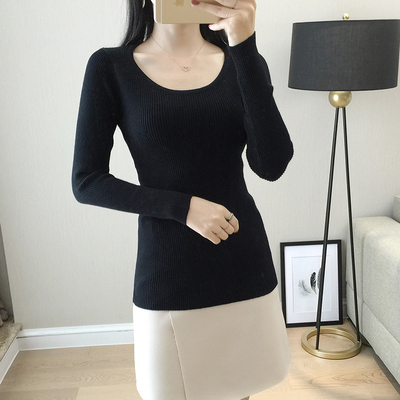 蔻伊拉圆领修身针织衫