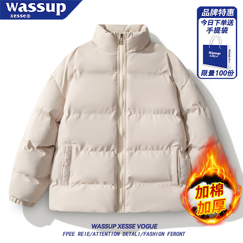 WASSUPXESSE百搭羽绒棉棉衣外套