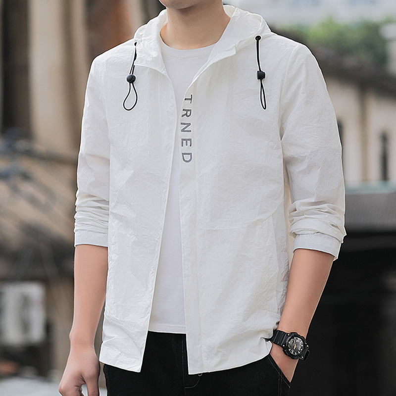 2021夏季防曬服情侶款釣魚戶外運動風衣潮超薄男士皮膚衣透氣外套在類目 男裝, 針織衫/毛衣中 - 來自Buy2taobao.com提供專業的淘寶代購服務