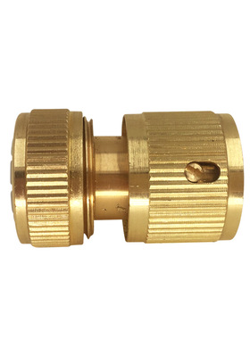 1/2(4分) 3/4（6分）全铜水管接头 不止水全铜快速接头 奶嘴接头