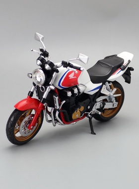 俊基1/12本田cb1300模型仿真合金复古机车玩具CB400 650 1000摆件