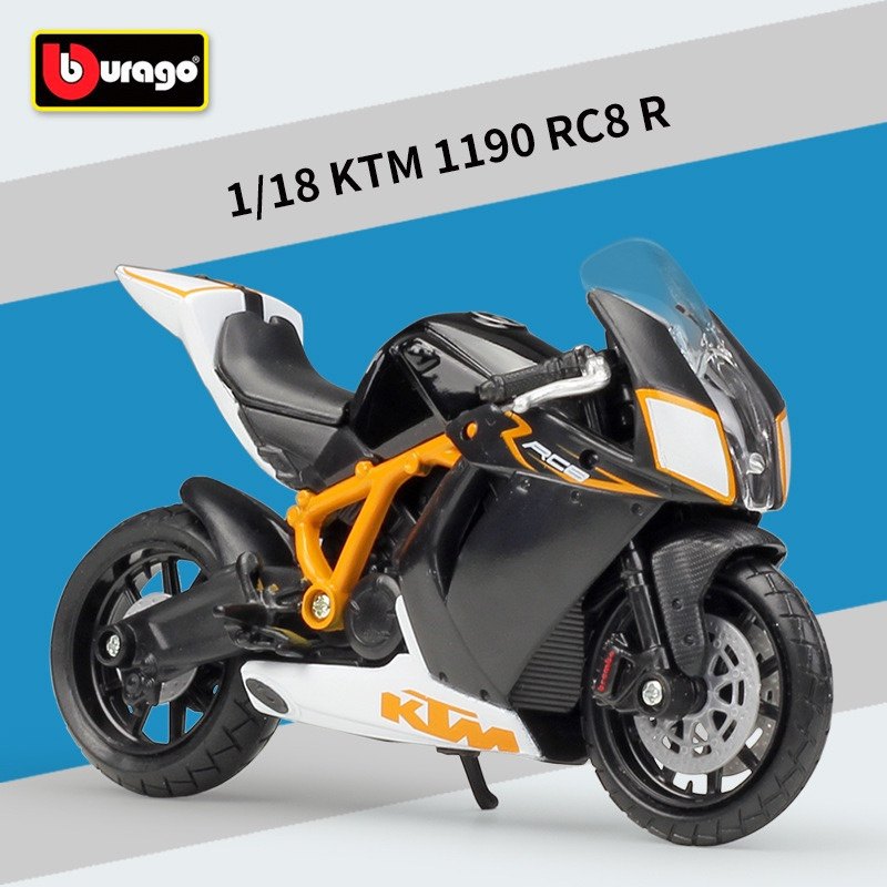 奥地利ktm rc8模型仿真合金摩托车1 18比列机车模型烘焙蛋糕装饰