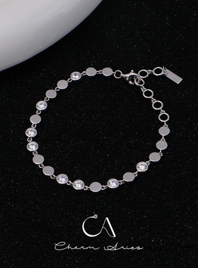 女生S925银轻奢欧美个性手链