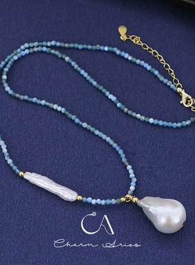 巴洛克珍珠S925银女优雅高级项链