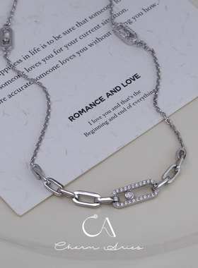 S925银女生个性时尚项链