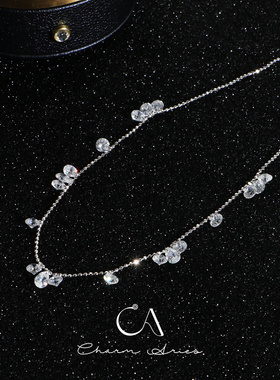 S925纯银锁骨链女生简约时尚项链