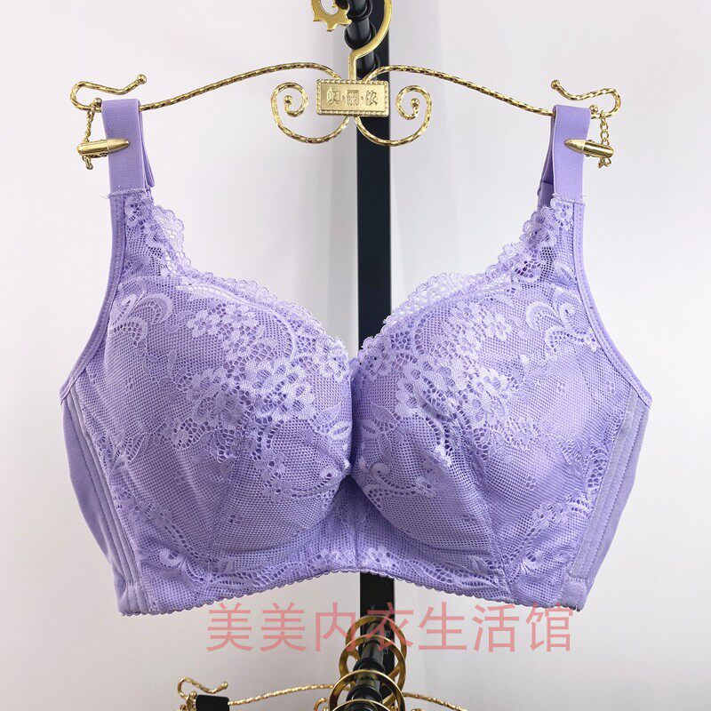 奥丽侬内衣女薄款聚拢胸罩ow8566调整收副乳夹棉深v包容上托文胸