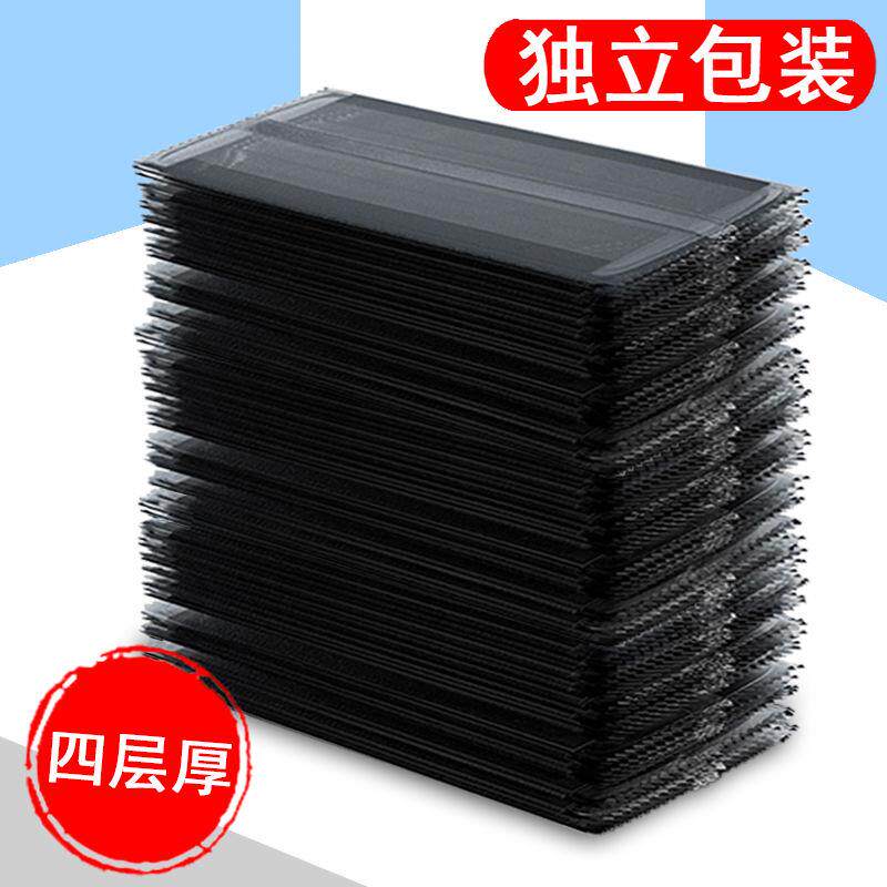 黑色口罩独立包装女高颜值学生一次性使用四层加厚防尘男帅气口罩