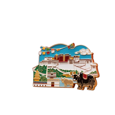 西藏布达拉宫金属冰箱贴