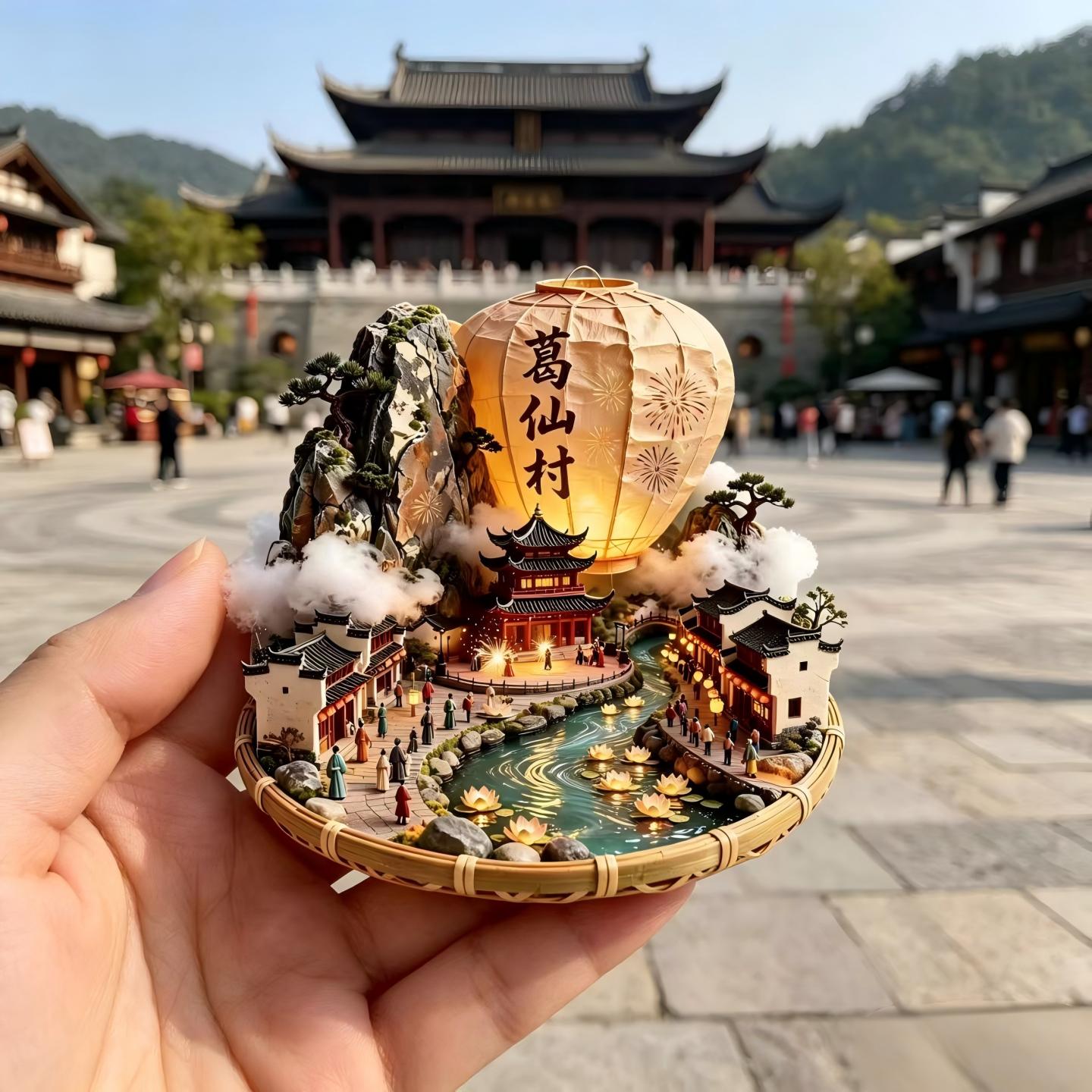 江西葛仙村景区冰箱贴定制礼物