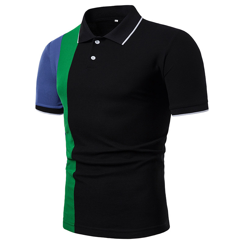 男士T恤Men's Stand Collar Cotton T Shirt Camisa Polo Shirts在类目 男装, Polo衫中 - 来自Buy2taobao.com提供专业的淘宝代购服务