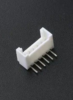 HC-HY2.0-6AW-TW 1x6P 间距:2mm 弯插 系列:HY 白色带扣 插件铜