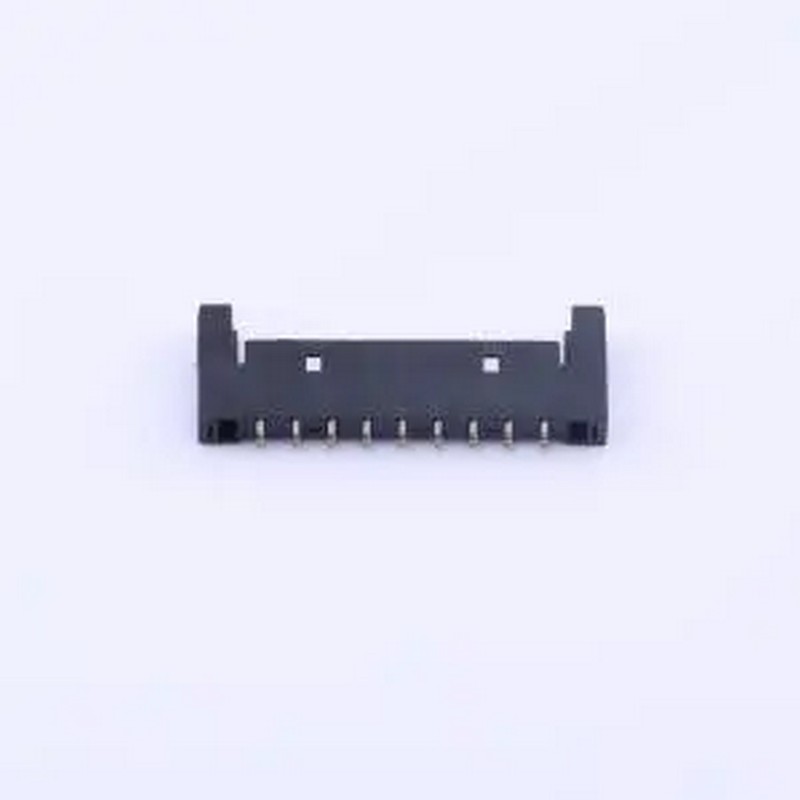 M1503RS-09-BK 1x9P间距:1.5mm卧贴 SMD,P=1.5mm,卧贴线对板针