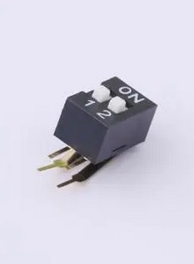 YDB02HG1 2位弯脚90度直插红色拨码开关 插件 拨码开关