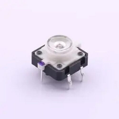 K6-1212A06 12.00mmx12.00mm 橙色带灯开关 插件-6P,12x12mm 轻触