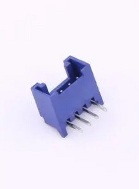 HC-HY-4AW-L-K-10 蓝色 1x4P 间距:2mm 弯插 系列:HY 弯插,P=2mm
