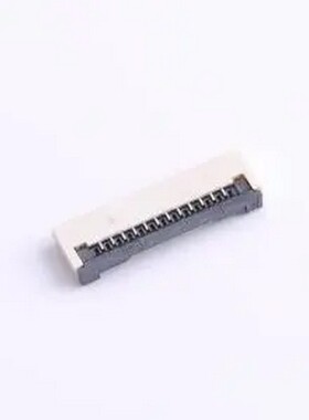 XW1020012-120R-001 翻盖式 下接 P数:12P 间距:1mm SMD,P=1mm,卧