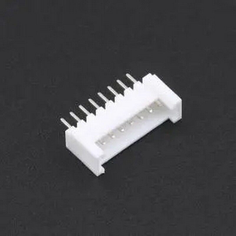 HC-HY2.0-8A-TW 1x8P 间距:2mm 直插 系列:HY 白色带扣 插件铜 插