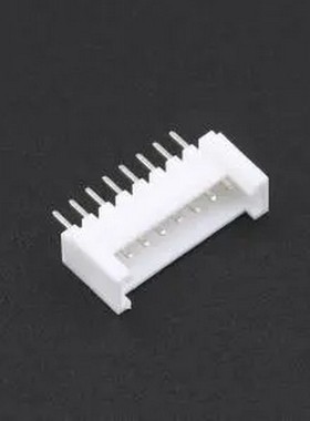 HC-HY2.0-8A-TW 1x8P 间距:2mm 直插 系列:HY 白色带扣 插件铜 插