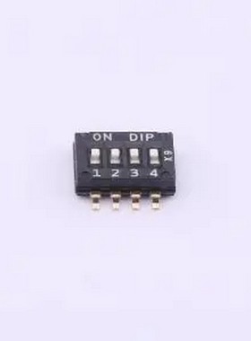 DHN-04-V 4位贴片拨码 SMD,P=1.27mm 拨码开关