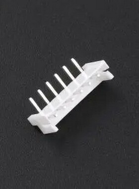HX25005-6WAD 白色 1x6P 间距:2.5mm 弯插 弯插,P=2.5mm 线对板针