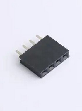 DS1023-1x4SF11 黑色 1x4P 间距:2.54mm 直插 插件,P=2.54mm 排母