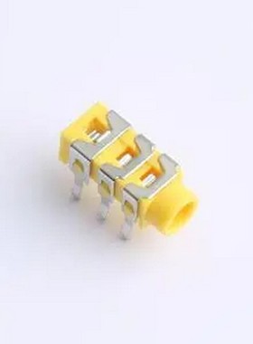 PJ-3135-Y 黄色 3.5mm耳机座 插件 音频连接器(耳机)