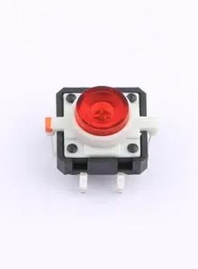 TS1273CJ-R 带灯开关 红色12.0mm*12.0mm 插件-6P,12x12mm 轻触开
