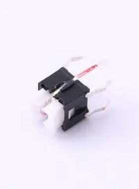 K6-6140D02 6.60mmx6.00mm 红色带灯开关 插件,6.6x6mm 轻触开关