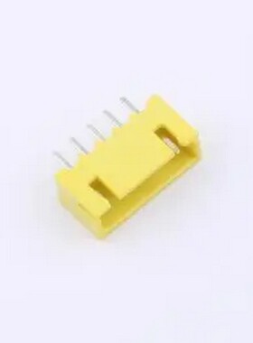 WF-1A254A5P-Y 间距2.5mm 直插 黄色 1x5P 插件,P=2.5mm 线对板针