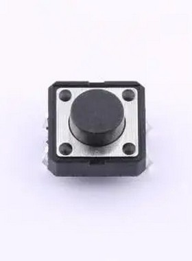 TS126CJ 250gf 009 12*12*6mm 立插 轻触开关 插件-4P,12x12mm 轻