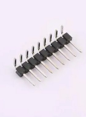 A254AD-WD09P-PC030 1x9P 方针 弯插,P=2.54mm 排针